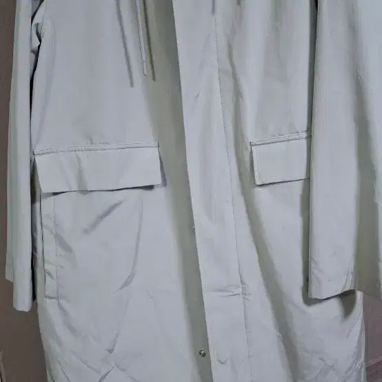 [BUNJANG] ANDZ Beige Hooded Trench Coat / 새상품) ANDZ 베이지 세미 오버 후드