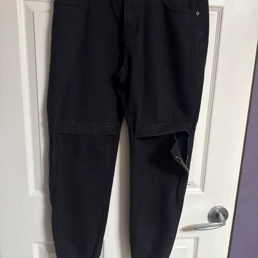 [BUNJANG] Juun.J Black Washed Jogger Pants / 준지흑청조거팬츠