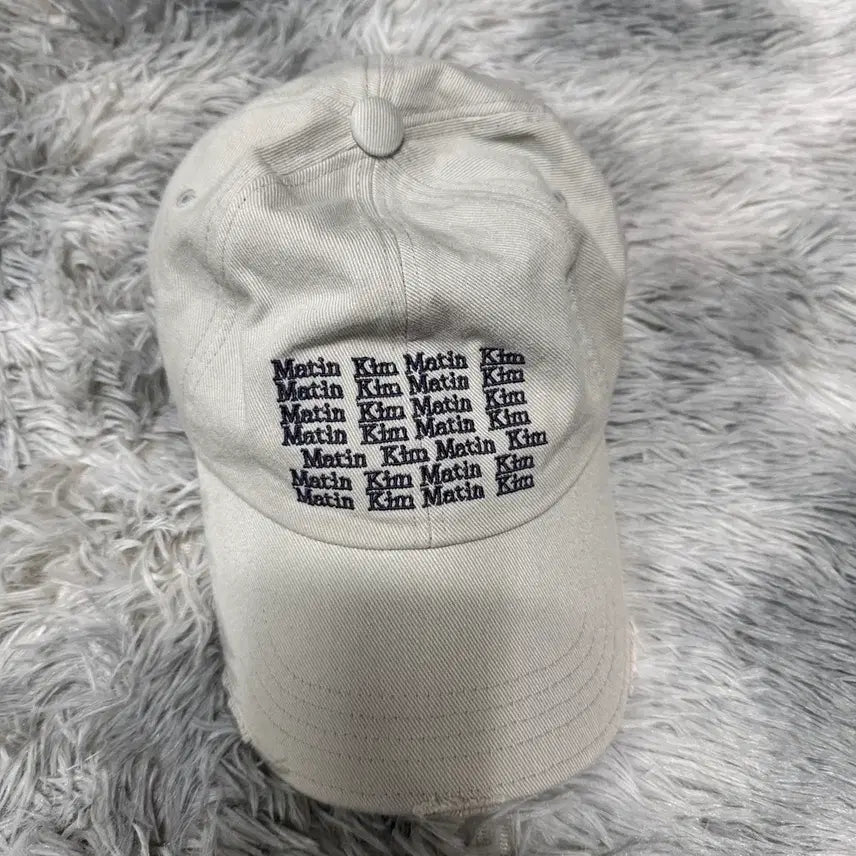 [BUNJANG] Matinkim Vintage Lettering Ball Cap / 마땡킴 빈티지 레터링 볼캡 모자