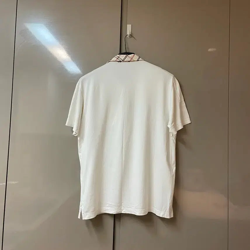 [SOLD OUT] 빈폴 체크 카라 반팔티 100