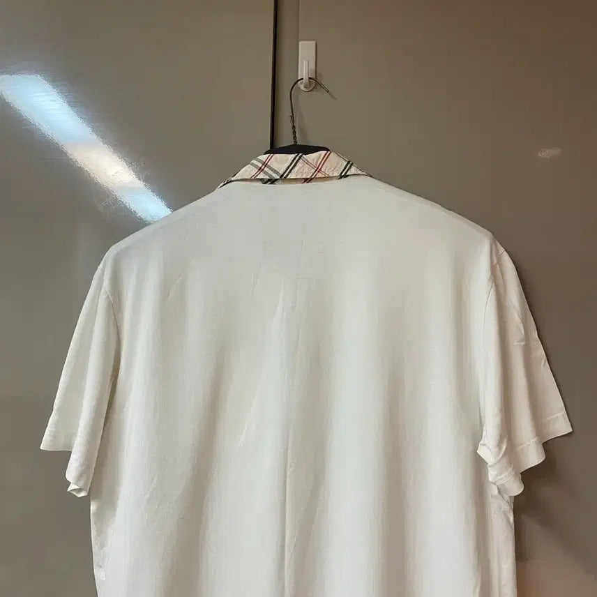 [SOLD OUT] 빈폴 체크 카라 반팔티 100