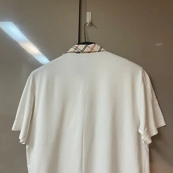 [SOLD OUT] 빈폴 체크 카라 반팔티 100