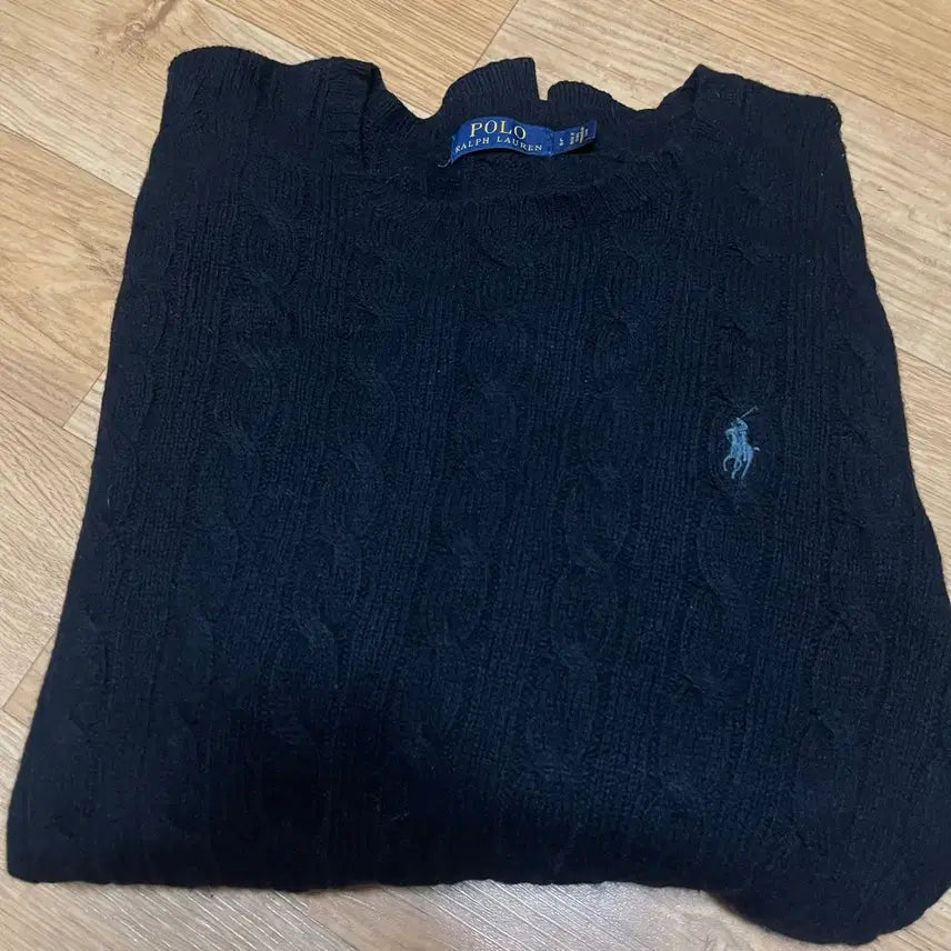 [BUNJANG] Polo Wool Knit Charcoal Gray Sweater / 폴로 울니트 차콜그레이 105사이즈