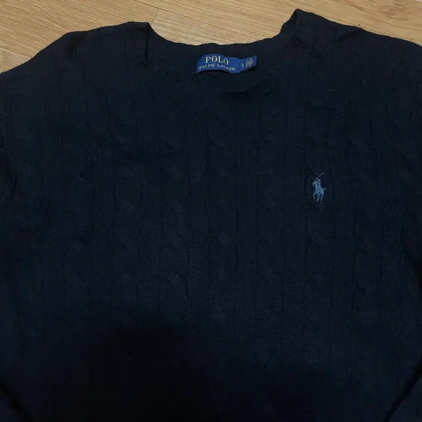 [BUNJANG] Polo Wool Knit Charcoal Gray Sweater / 폴로 울니트 차콜그레이 105사이즈