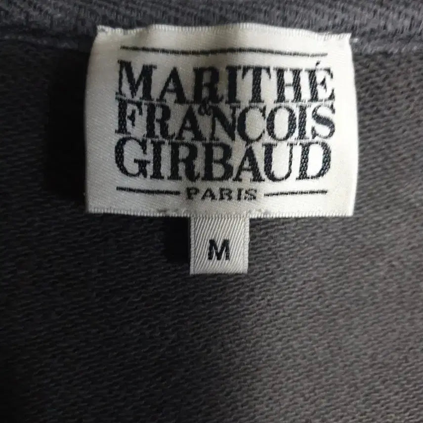 [BUNJANG] Marithe Francois Girbaud Seulgi Classic Logo Crop Hoodie Charcoal (M) / (슬기st) 마리떼프랑소와저버 클래식 로고 크롭 후드집업 차콜 (M)