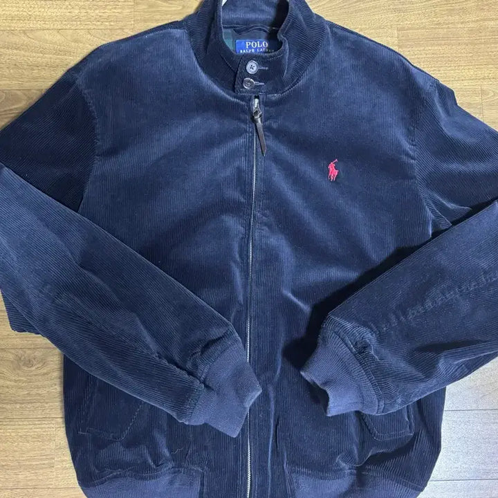 [BUNJANG] Polo Corduroy Harrington Jacket Navy M / 폴로 코듀로이 바라쿠타 네이비M 사이즈