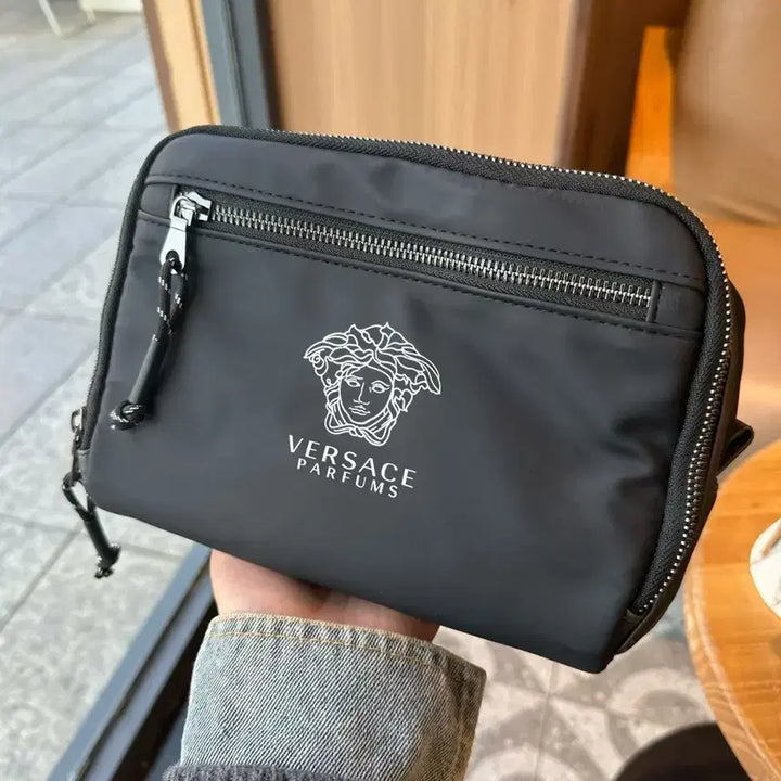 [BUNJANG] Versace Black Waterproof Clutch Pouch / 베르사체 블랙 방수 클러치 파우치