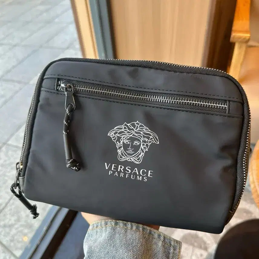 [BUNJANG] Versace Black Waterproof Clutch Pouch / 베르사체 블랙 방수 클러치 파우치
