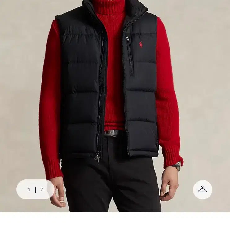 [BUNJANG] Polo Ralph Lauren Down Vest Black M / 폴로 발수 다운베스트 블랙 M사이즈