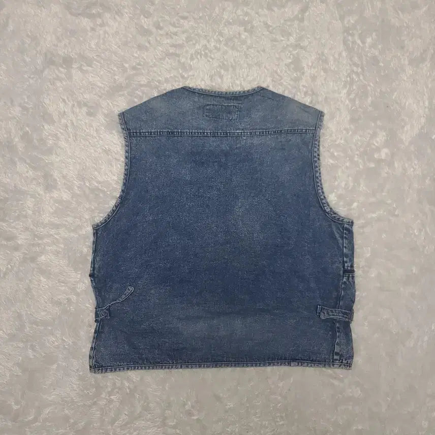 [BUNJANG] Pol Newman Vintage Denim Vest XXL / 폴뉴망 데님 조끼 XXL