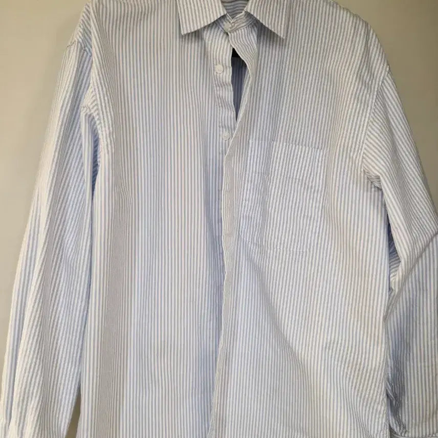 [BUNJANG] Mind Bridge Sky Blue Stripe Shirt 100 / 마인드브릿지 하늘색 스트라이프 셔츠 100