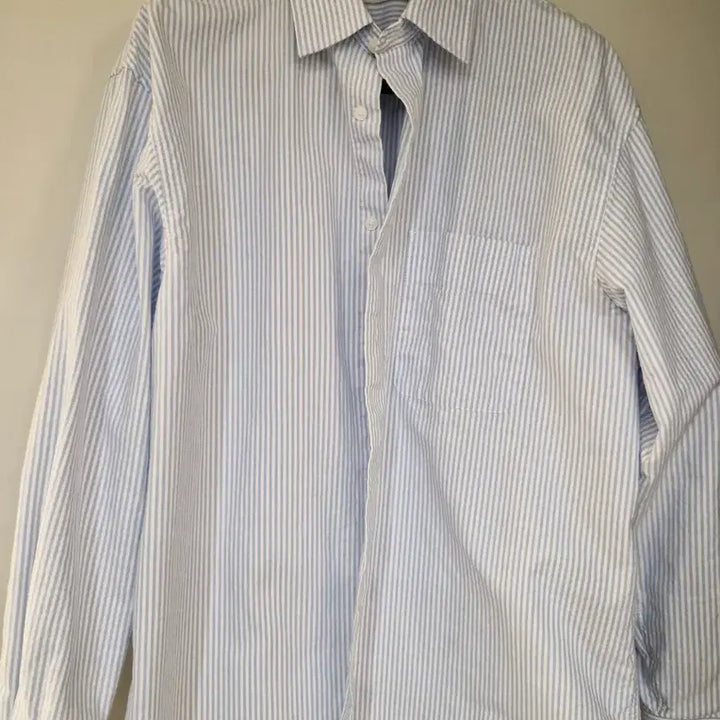 [BUNJANG] Mind Bridge Sky Blue Stripe Shirt 100 / 마인드브릿지 하늘색 스트라이프 셔츠 100