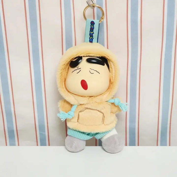 [BUNJANG] Crayon Shin-chan Hooded Keyring Mascot / 새상품)짱구는 못말려 후드 키링 인형_크레용 신짱 마스코트