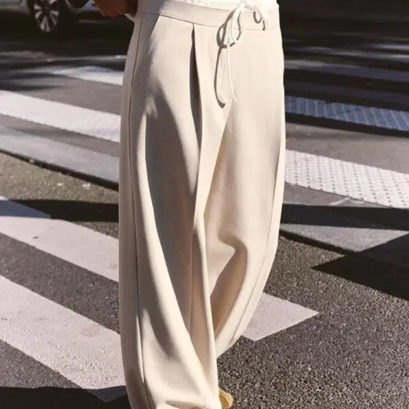 [BUNJANG] Zara Double-Waist Slacks Beige / [베이지]핀터무드 ZARA 자라 더블웨이스트 슬랙스