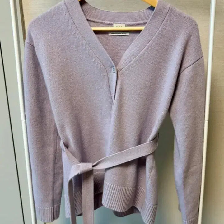[BUNJANG] Sii Sophie Lavender Cardigan Skirt Set / 시에 소피 라벤더 가디건 스커트 세트