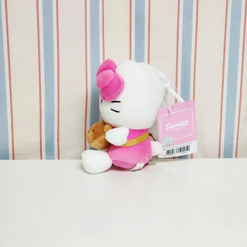 [BUNJANG] Sanrio Hello Kitty Bear Pochette Keyring Charm / 새상품)헬로키티 정품 곰돌이 포쉐트 키링 인형_산리오 키티 핑크 마스코트
