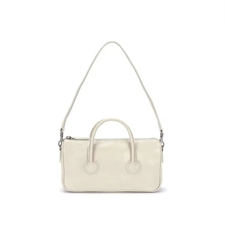 [BUNJANG] Margesherwood Zipper Small Cream Beige Crinkle Bag / 마지셔우드 지퍼 스몰 크림베이지 크링클