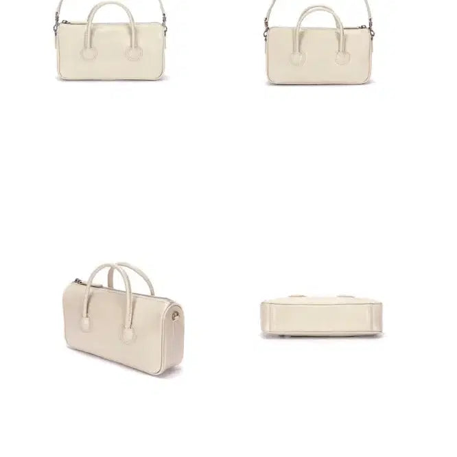 [BUNJANG] Margesherwood Zipper Small Cream Beige Crinkle Bag / 마지셔우드 지퍼 스몰 크림베이지 크링클