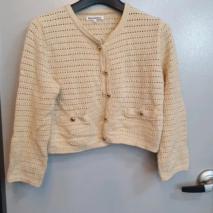 [BUNJANG] Reformation Knit Cardigan M / 리포메이션 정품 니트짜임가디건M