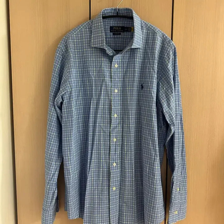 [BUNJANG] Polo Ralph Lauren Classic Fit Check Shirt L / 폴로 qr라벨 클래식핏 체크 셔츠 L