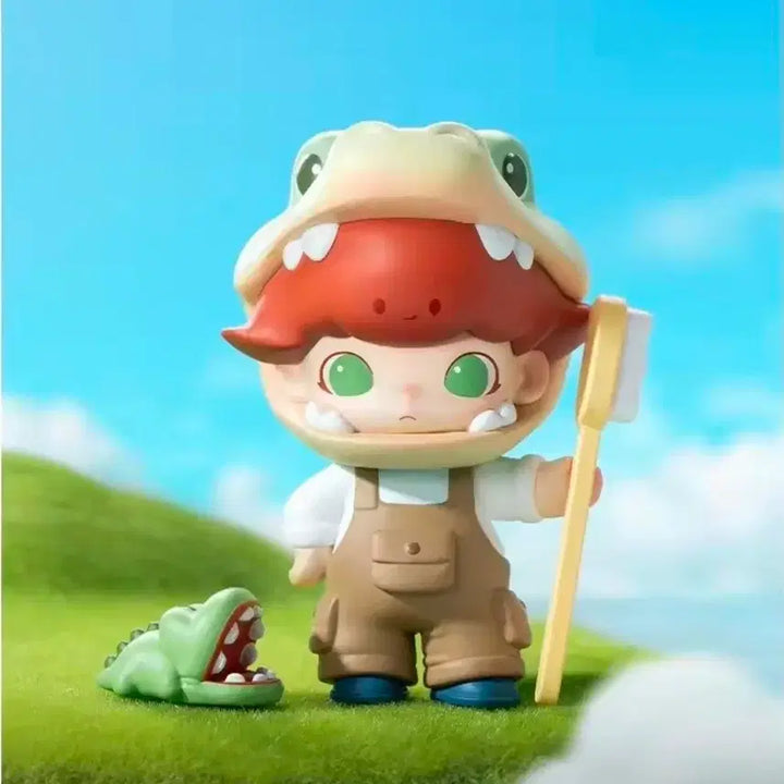 [BUNJANG] Popmart DIMOO Animal Kingdom Crocodile Cleaner Figure / 팝마트 DIMOO 디무 동물의 왕국 크로커다일 클리너 피규어