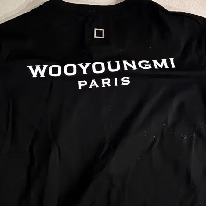 [BUNJANG] Wooyoungmi Black Short Sleeve T-Shirt Size 44 / (정품) 우영이 반팔44