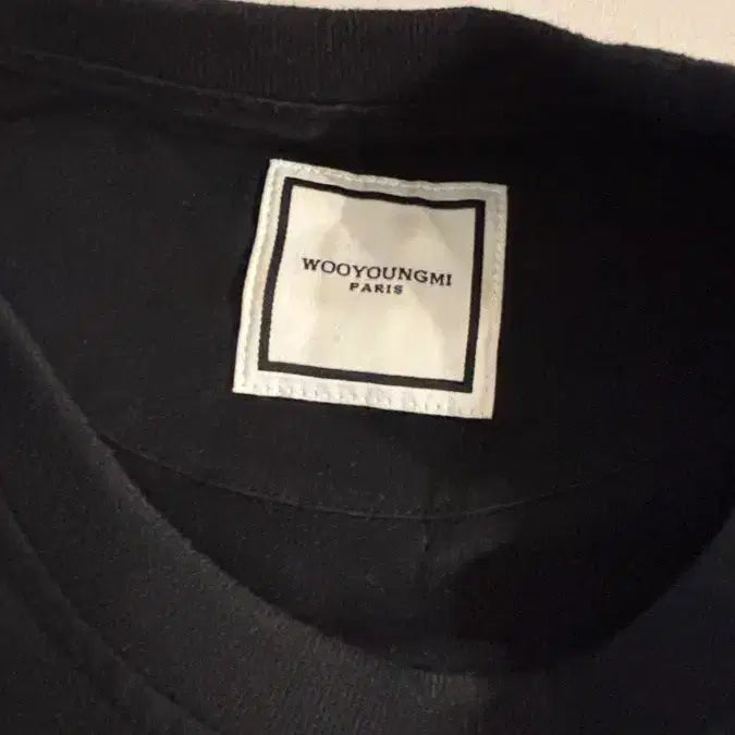 [BUNJANG] Wooyoungmi Black Short Sleeve T-Shirt Size 44 / (정품) 우영이 반팔44