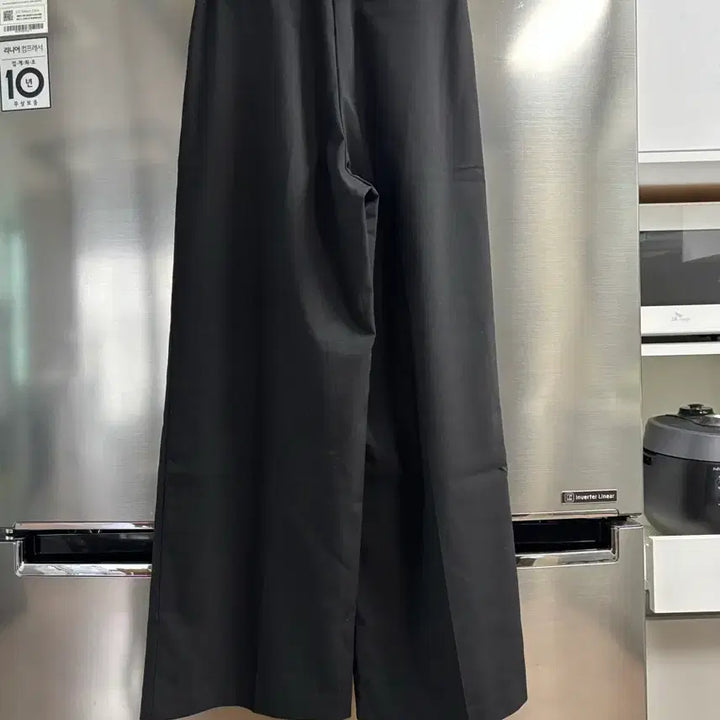 [BUNJANG] Black Wide Leg Slacks Pants (Size 55) / 검정색 와이드 슬랙스 팬츠55