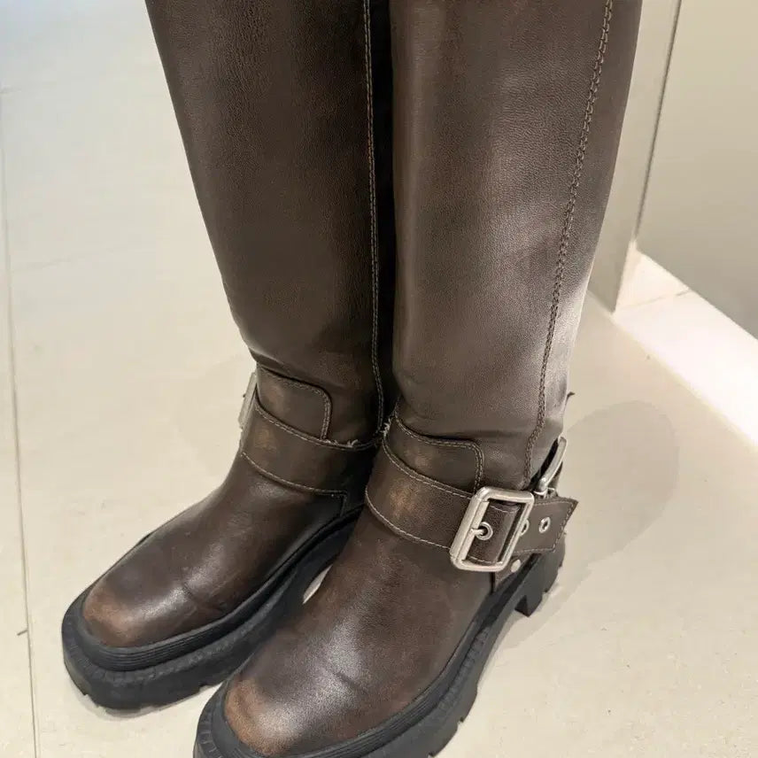 [BUNJANG] ZARA Western Buckle Boots / 자라 웨스턴 버클 부츠 36