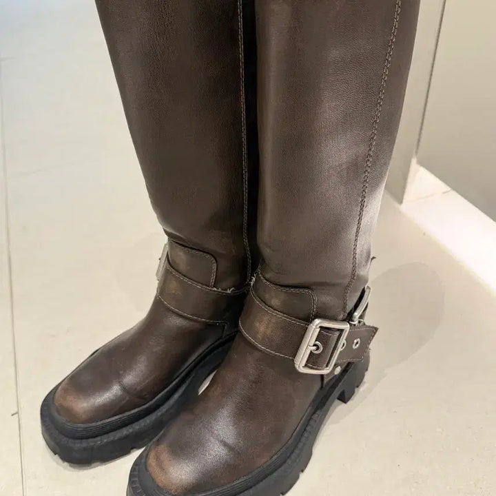 [BUNJANG] ZARA Western Buckle Boots / 자라 웨스턴 버클 부츠 36