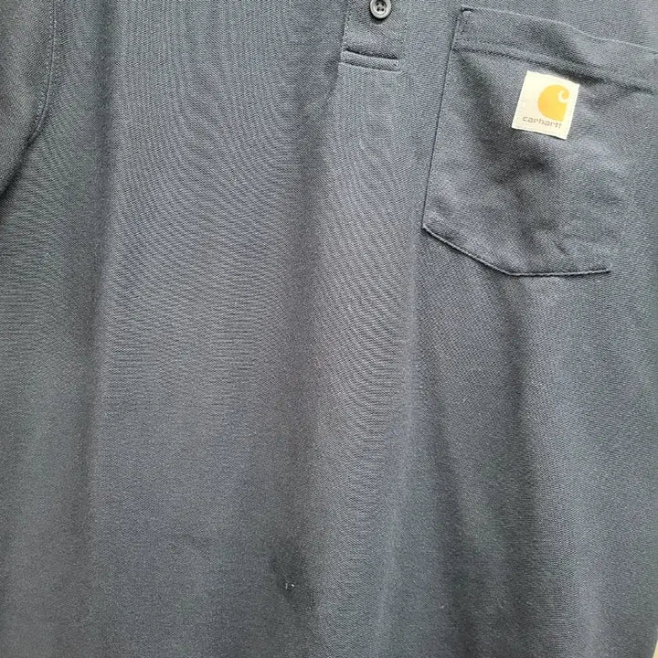 [BUNJANG] Carhartt Navy Pocket Polo Shirt / 칼하트 네이비 반팔 포켓 폴로티 가슴55 기장70