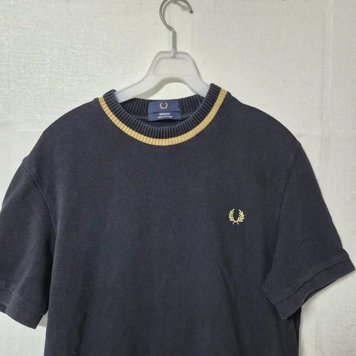 [SOLD OUT] 프레드페리 블랙 반팔 니트 티셔츠