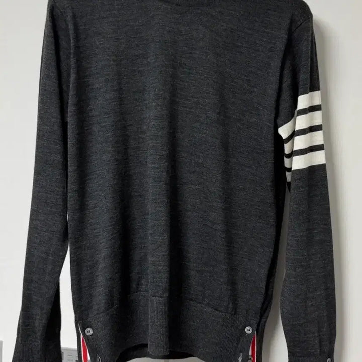 [BUNJANG] Thom Browne Fine Merino Wool Stitch Knit Dark Gray / 톰브라운 파인 메리노 울 스티치 니트 다크그레이 2사이즈
