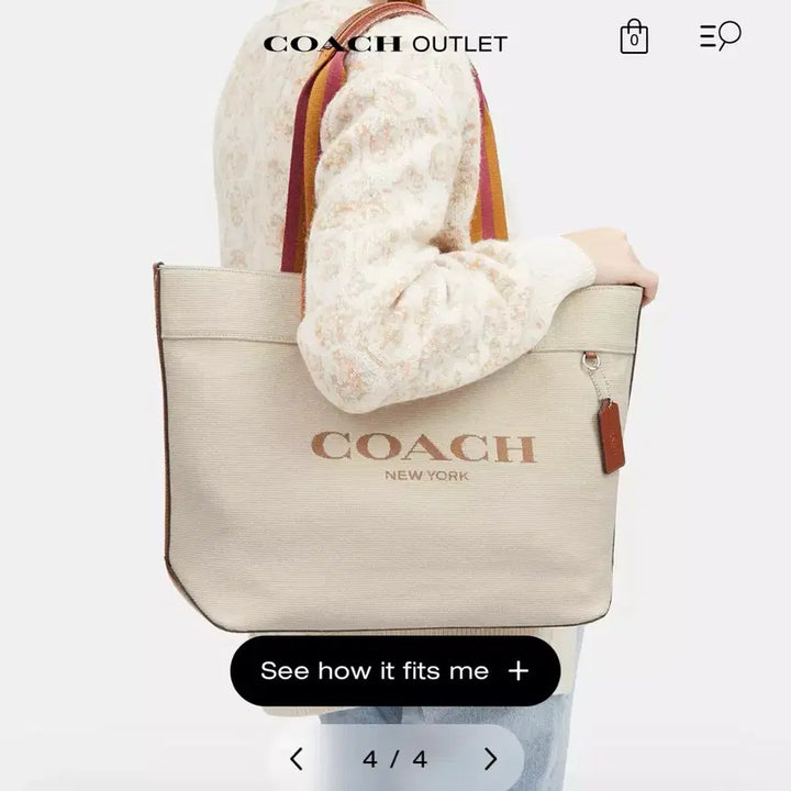 [BUNJANG] Coach Canvas Tote Bag / 코치 캔버스 토트백 새제품
