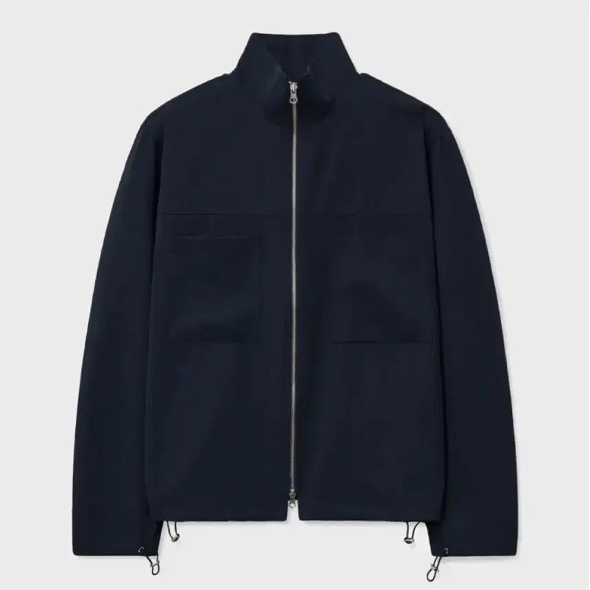 [BUNJANG] Noun Shirring Zip Up Jacket Navy / [2] 노운 셔링 집업 자켓(네이비)