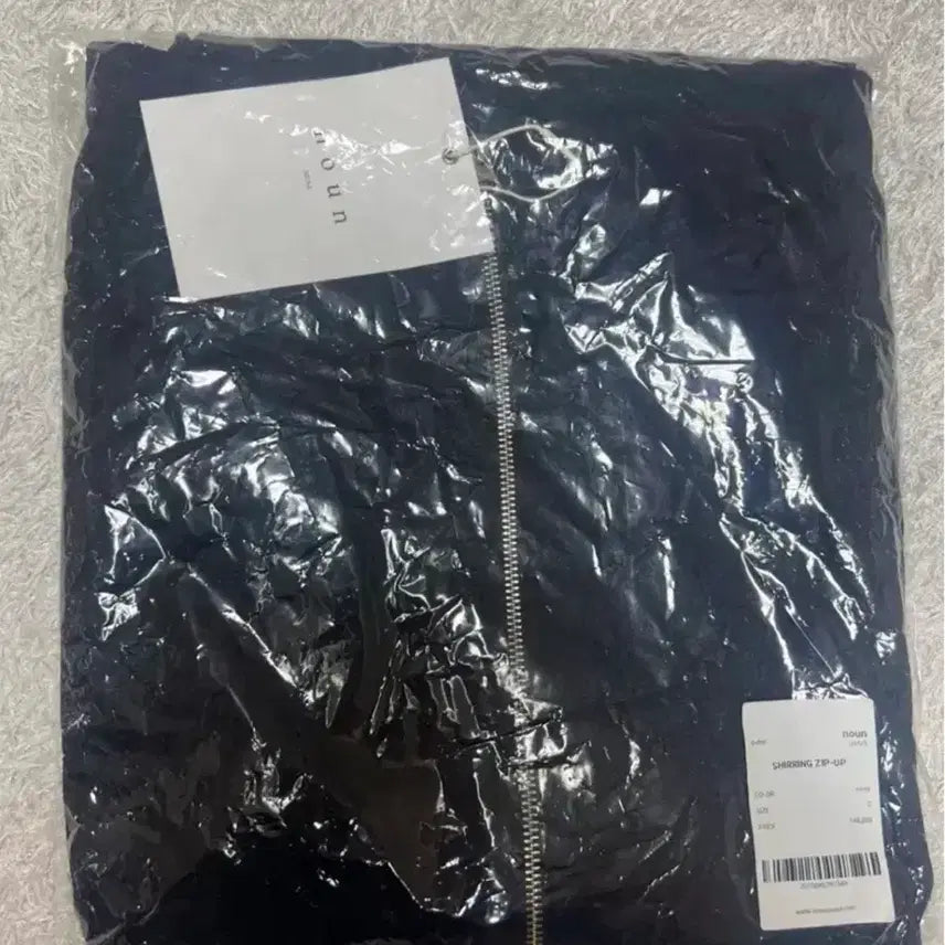 [BUNJANG] Noun Shirring Zip Up Jacket Navy / [2] 노운 셔링 집업 자켓(네이비)