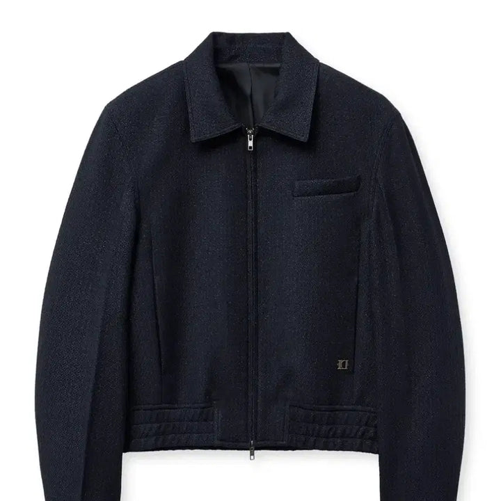 [BUNJANG] Elwood Fluid Tweed Blouson Jacket D Navy / [48] 엘무드 플루이드 트위드 블루종 자켓 D네이비
