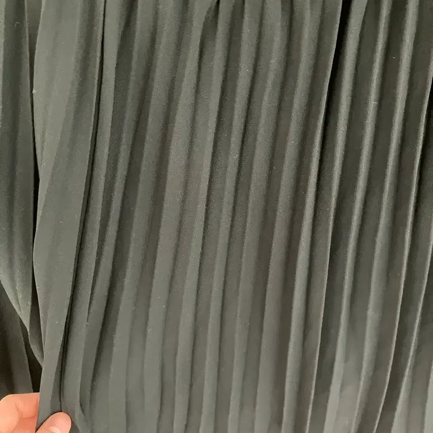[BUNJANG] Black Pleated Long Skirt / 블랙 플리츠 롱 스커트
