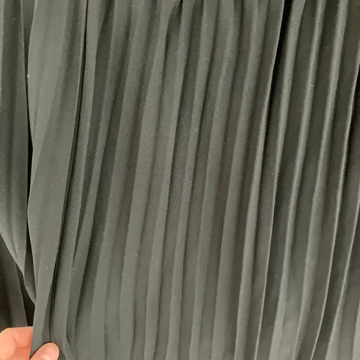 [BUNJANG] Black Pleated Long Skirt / 블랙 플리츠 롱 스커트