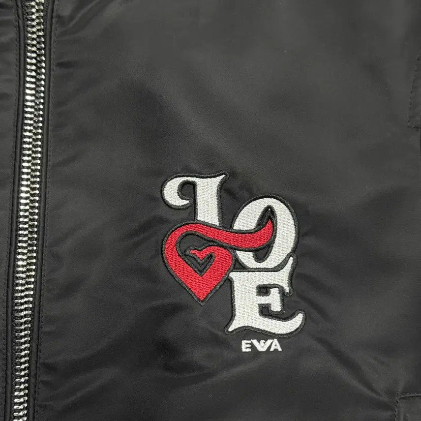 [BUNJANG] Emporio Armani LOVE Embroidered Blouson Jacket Size 48 / 엠포리오 아르마니 LOVE 자수 블루종 자켓 48