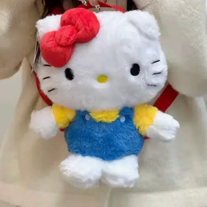 [BUNJANG] Hello Kitty Plush Backpack / 헬로키티 인형 백팩 가방