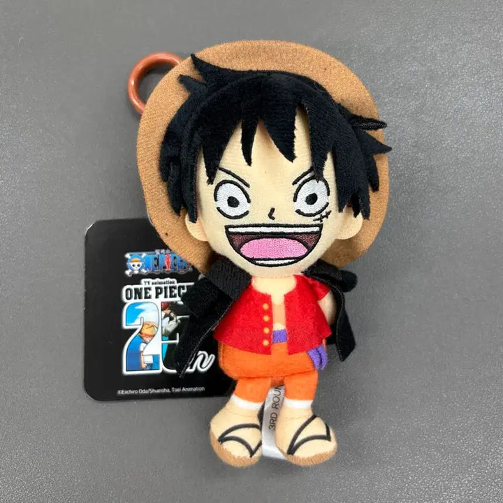 [BUNJANG] One Piece 25th Anniversary Luffy Plush Keychain (12cm) / (미사용 12cm) 원피스 25주년 루피 누이인형 키링