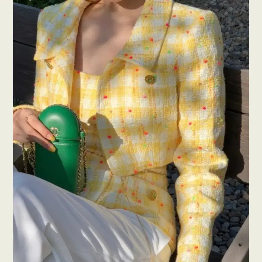 [BUNJANG] SKOOKUM Vivid Classic Top + Jacket Set / 서쿠키 비비드 클래식 탑+자켓 set
