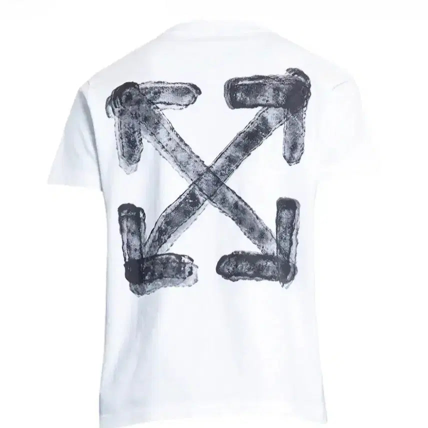 [BUNJANG] Off-White White Short Sleeve T-shirt / Off-White 오프화이트 화이트 반팔 티셔츠