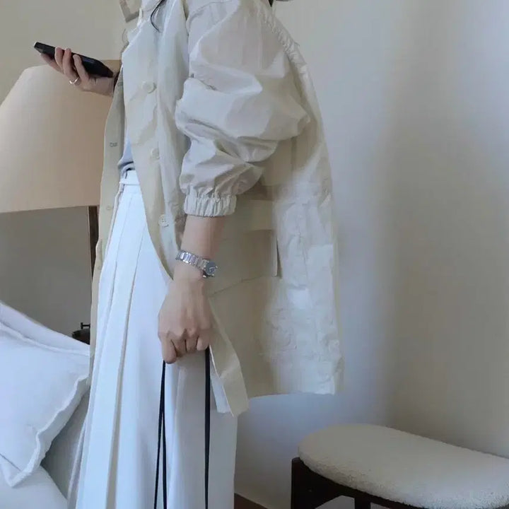 [BUNJANG] MaybeBaby Zoydbebe Beige Blouse / 메이비베이비 조이드비비에