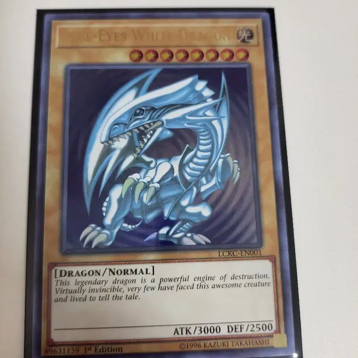 [BUNJANG] Yu-Gi-Oh! Blue-Eyes White Dragon LCKC-en001 1st Edition Card / 유희왕 푸른 눈의 백룡 LCKC-en001 1st