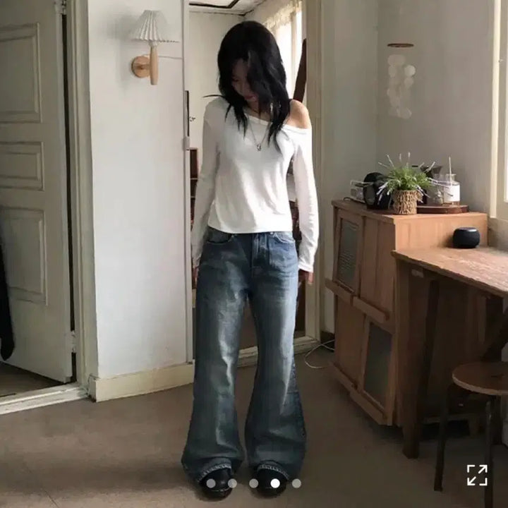 [BUNJANG] Boy Flare Denim Jeans / 보이 플레어 데님 진