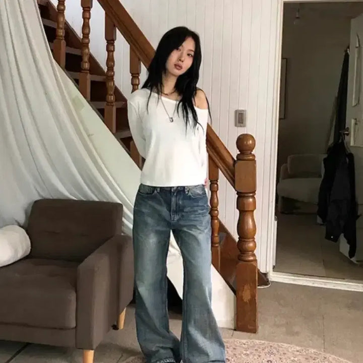 [BUNJANG] Boy Flare Denim Jeans / 보이 플레어 데님 진