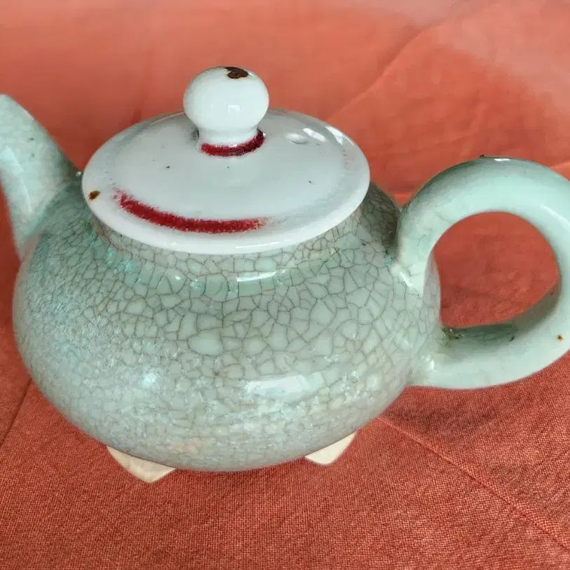 [BUNJANG] 1990s Celadon Porcelain "Jinsa" Teapot (Gwan) / [도자기] 진사 찻주전자(다관)