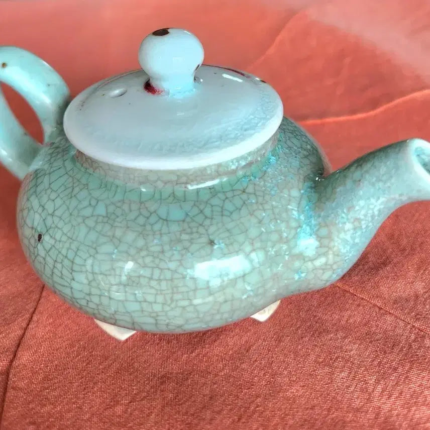 [BUNJANG] 1990s Celadon Porcelain "Jinsa" Teapot (Gwan) / [도자기] 진사 찻주전자(다관)